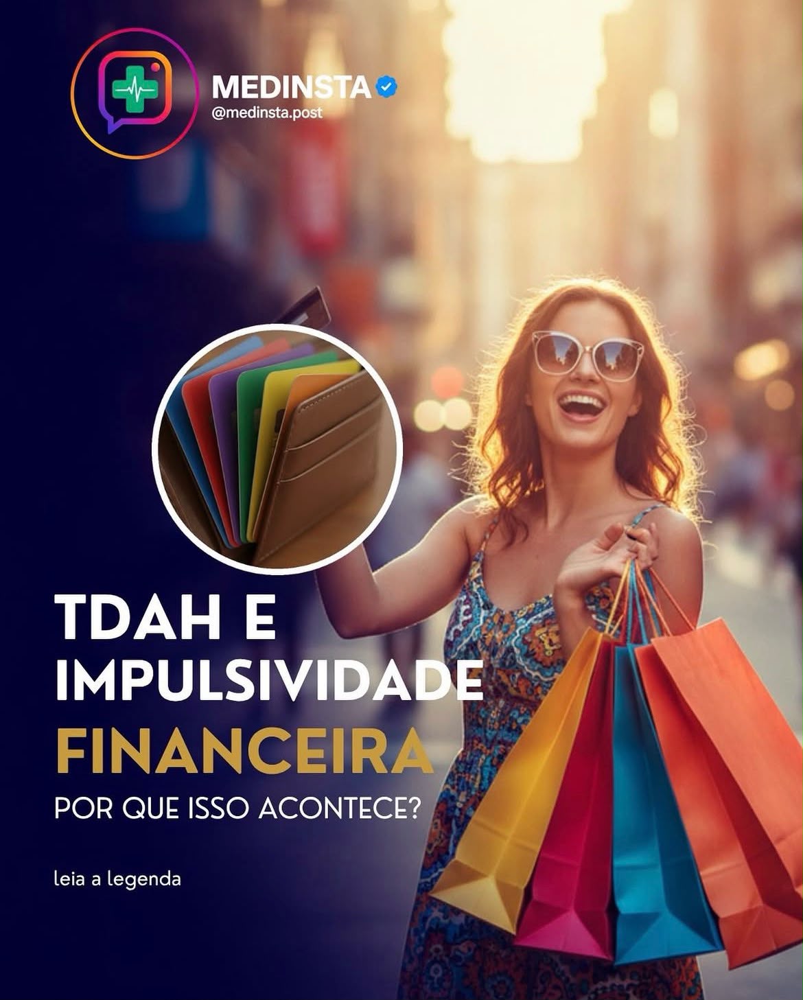 Exemplo de post publicado: TDAH e impulsividade financeira